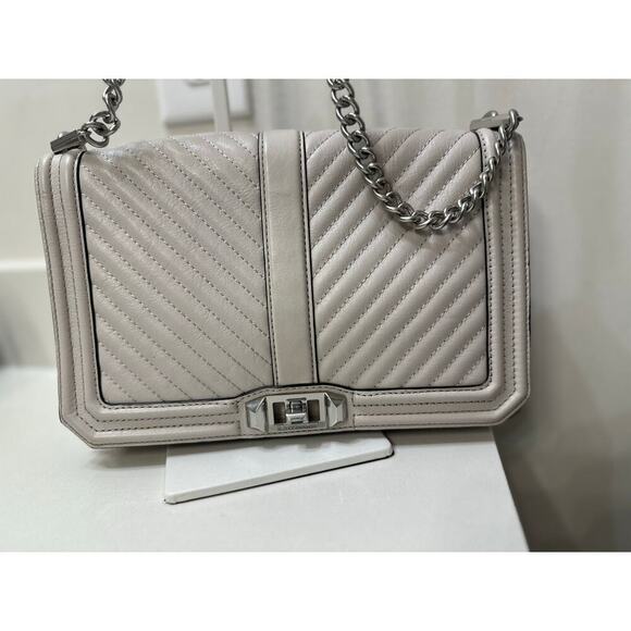 Rebecca Minkoff Love Chevron Leather Crossbody Bag - Picture 3 of 9
